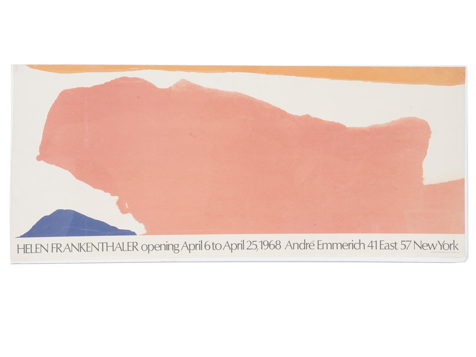 EXHIBITION OPENING POSTER BY HELEN FRANKENTHALER PIC-0